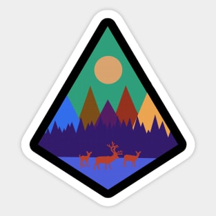 Mountain Scene #5 Sticker